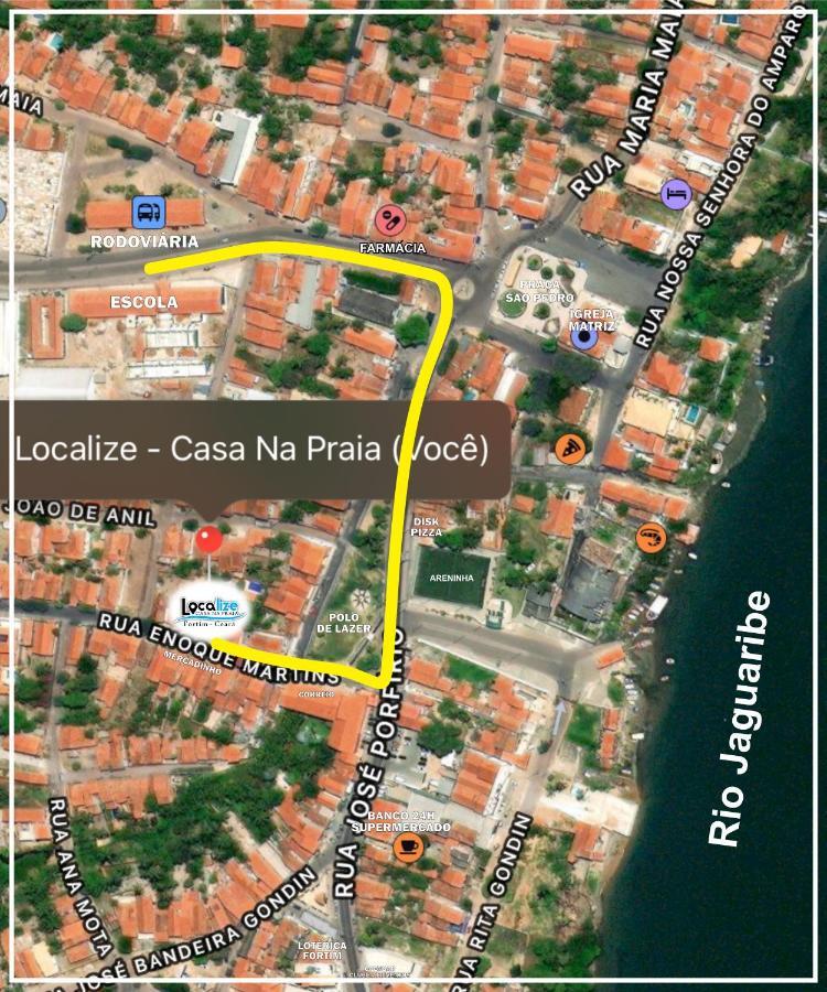 Localize Casa Na Praia Fortim Exterior foto